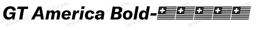 GT America Bold字体转换